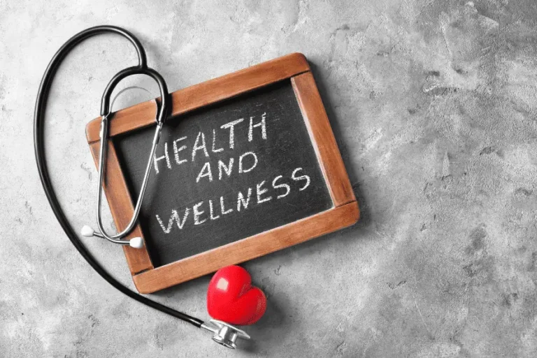 image of frame holdnig the words health and wellness